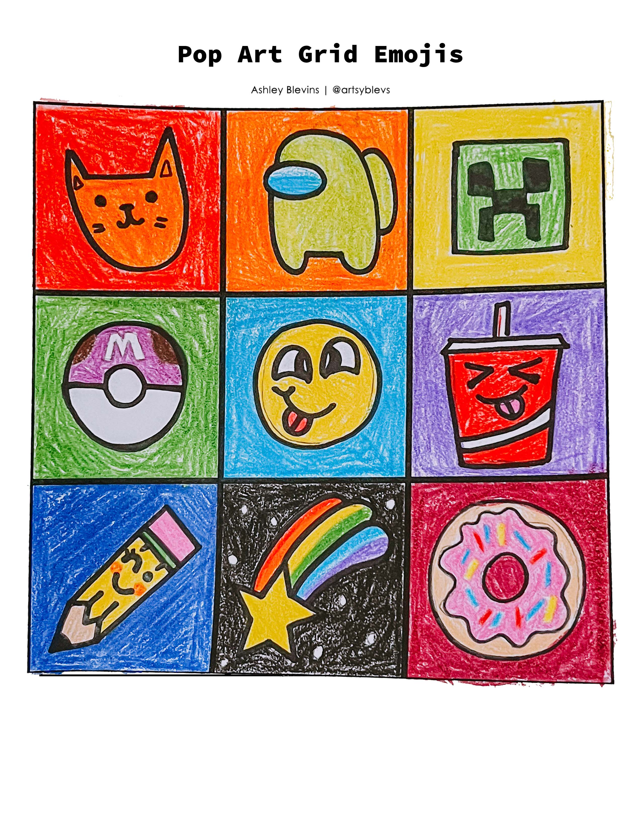 Pop Art Handout Activity Artsy Blevs